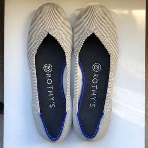 Rothy's | The Flat in 'Flax Birdseye' in size 6